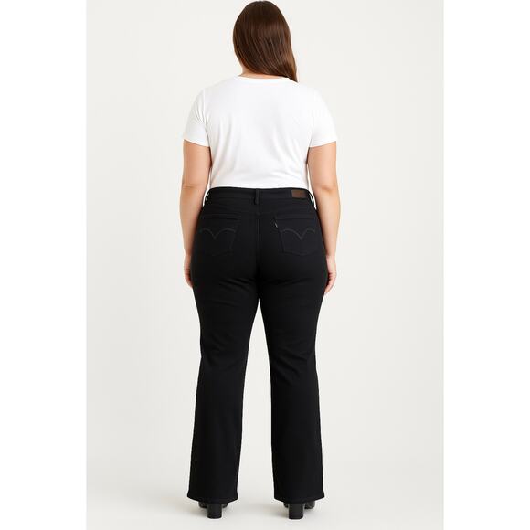 Levi’s Perfectly Shaping 512 Bootcut Jeans Black Mid Rise Women’s Size 18M - Picture 5 of 8